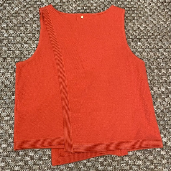 ANTHROPOLOGIE HARLYN size small orange top - Picture 3 of 3